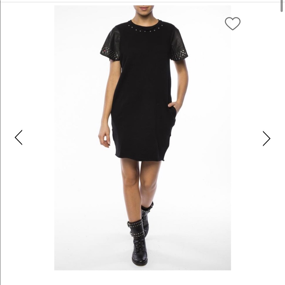 Diesel Dress with leather sleeves 🖤